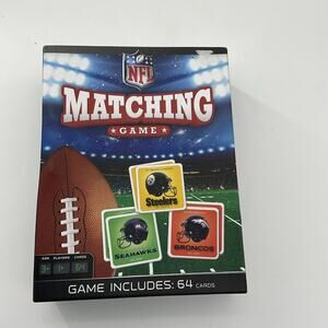 NFL Matching Game - All 32 Teams - 64 Card Memory Game - New Ages 3+